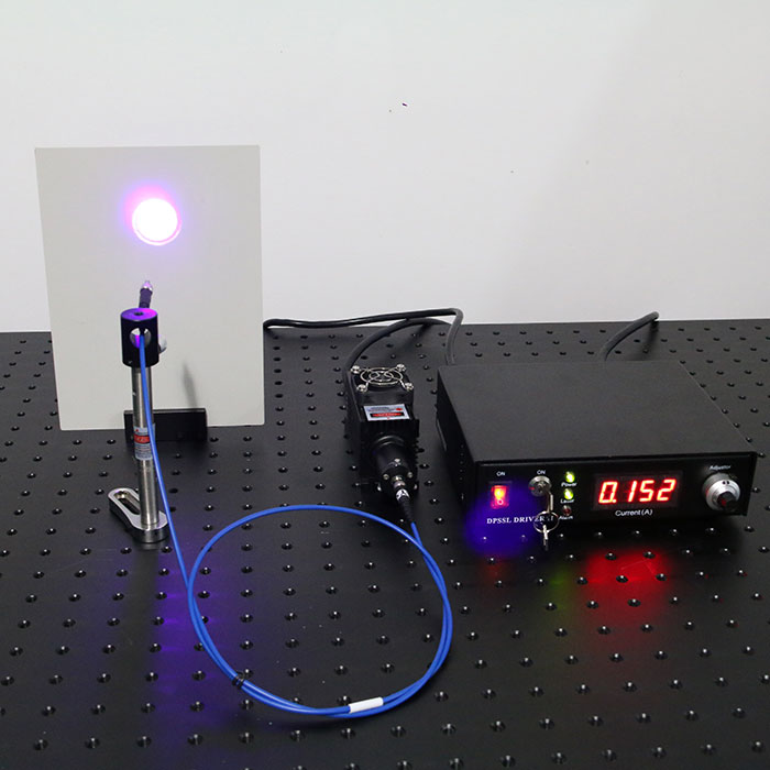 405nm 50mW 섬유 결합 레이저 Blue-Violet 레이저 소스